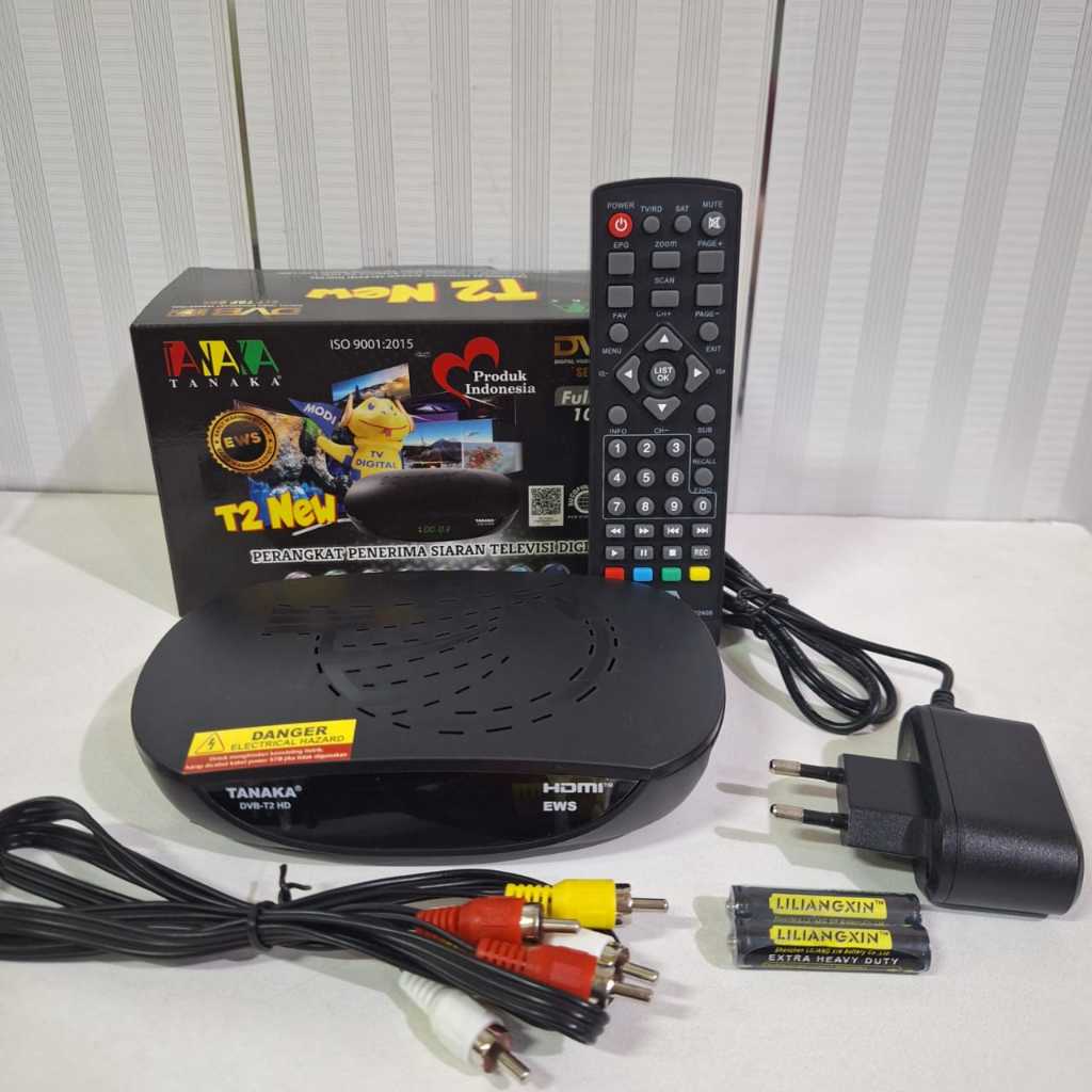 set top box tv digital dvbt2 tanaka type t2 new stb dvbt2 stb tanaka bisa semua tv port hdmi port av