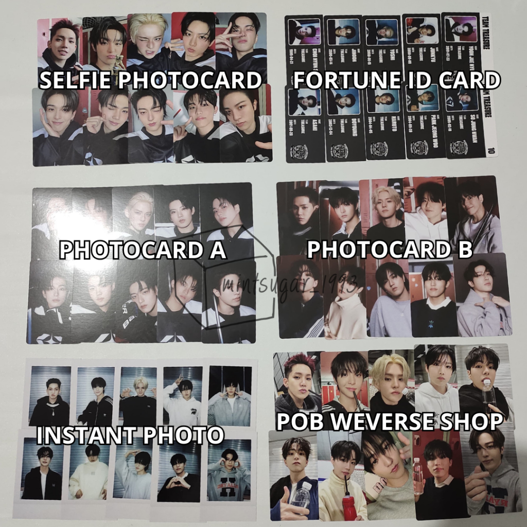 [ READY NEW ] PHOTOCARD SEASON'S GREETING TREASURE 2025 ( SELFIE PHOTOCARD | FORTUNE ID CARD | KONSE