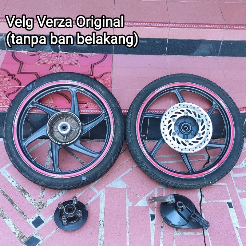 Velg Verza depan belakang Original tanpa ban