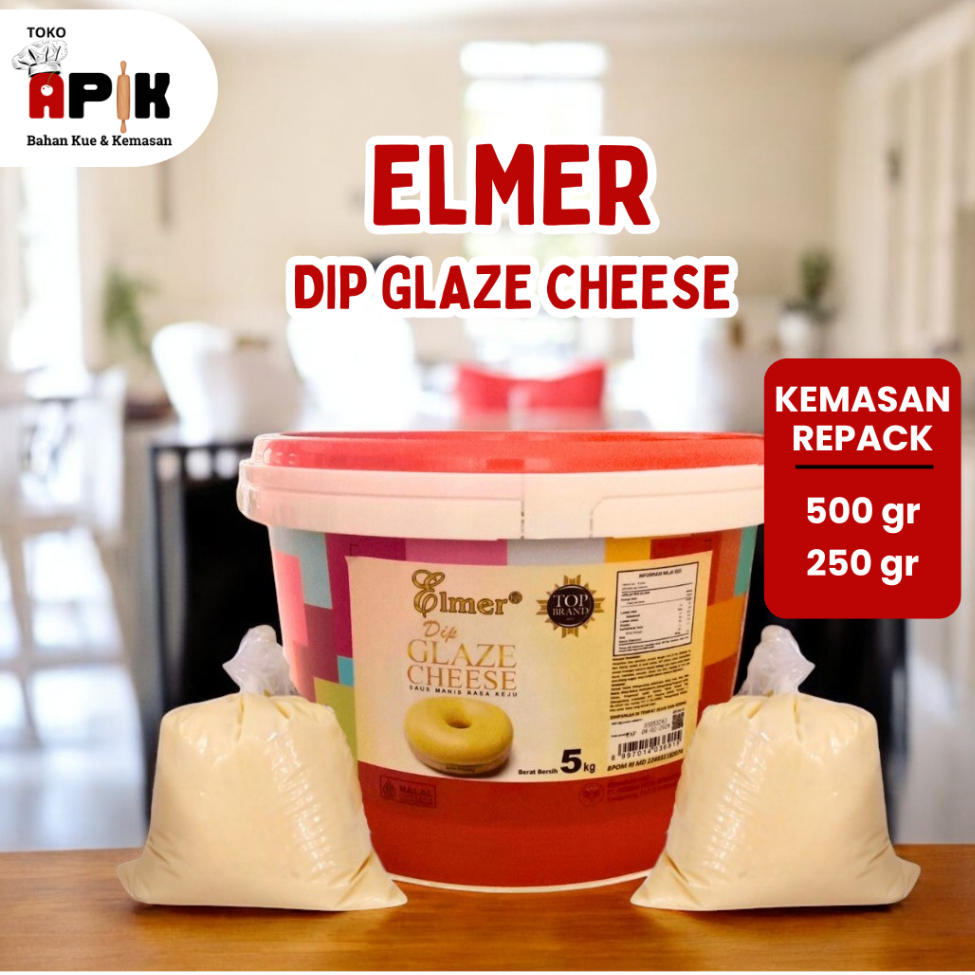 

ELMER DIP GLAZE CHEESE REPACK 250 GRAM / 500 GRAM / GLAZE ELMER REPACK