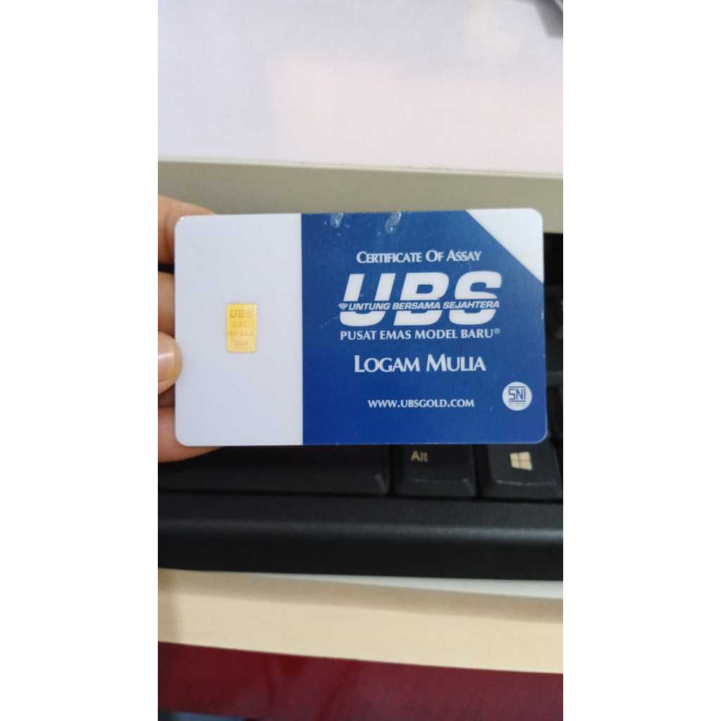 UBS LOGAM MULIA GOLD PRESS 0,5 GRAM 24K