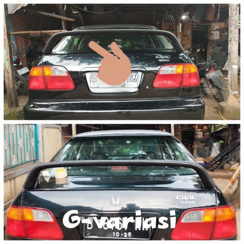 spoiler civic ferio dc2 spoiler bagasi civic ferio