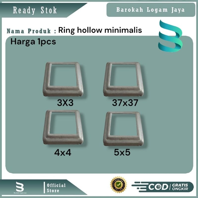 Ring kaki Hollow Besi - Tapak Hollow Besi Minimalis