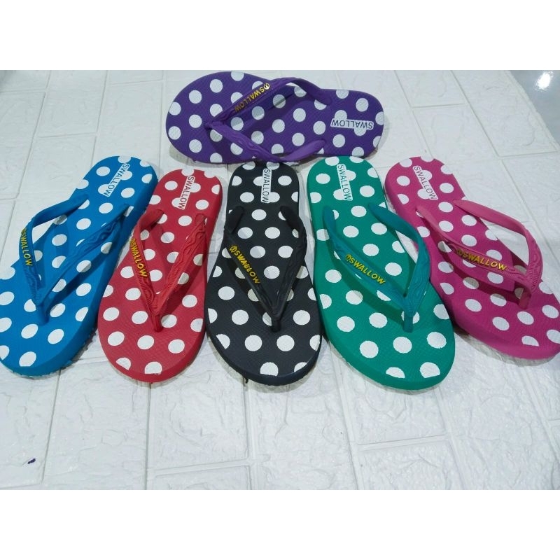 0Sandal Swallow Polkadot / Sandal Japit Wanita/ Nice Polkadot