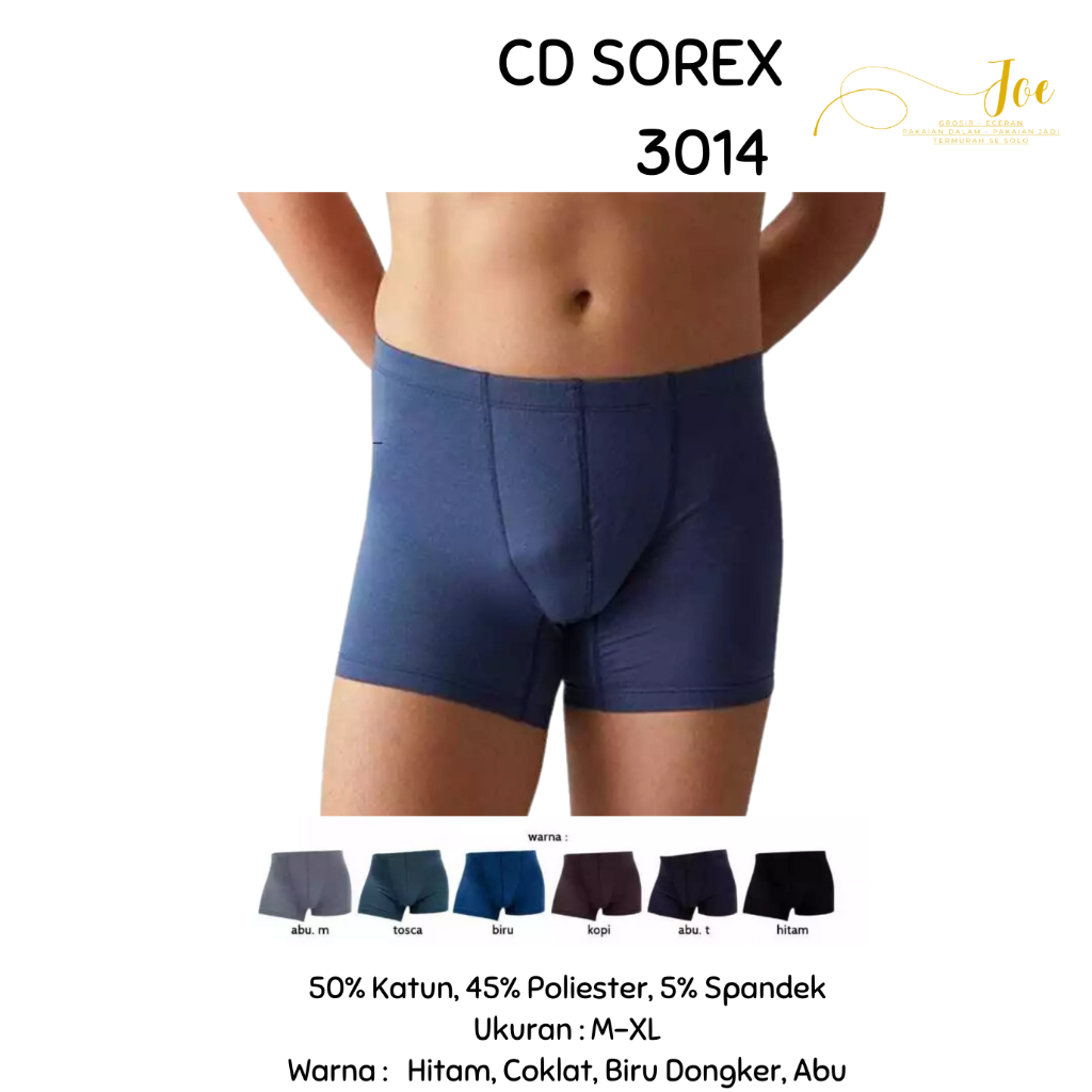 [ISI 3] CD Pria SOREX 3014 / Boxer Cowok CD Cowok SOREX Pria
