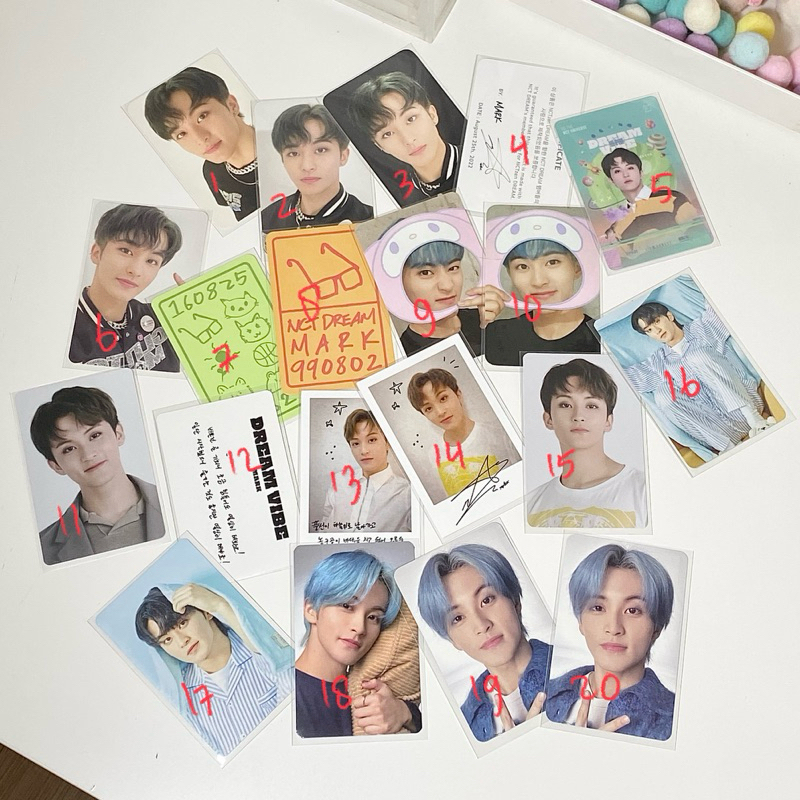 [OFFICIAL BACA DESK] PT.5 NCT DREAM MARK PHOTOCARD PC SMCU SMTOWN LIVE BADGE INVITATION 6TH ANNIVERS