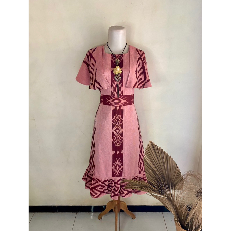 DRESS TENUN|DRESS TENUN IKAT JEPARA|DRESS