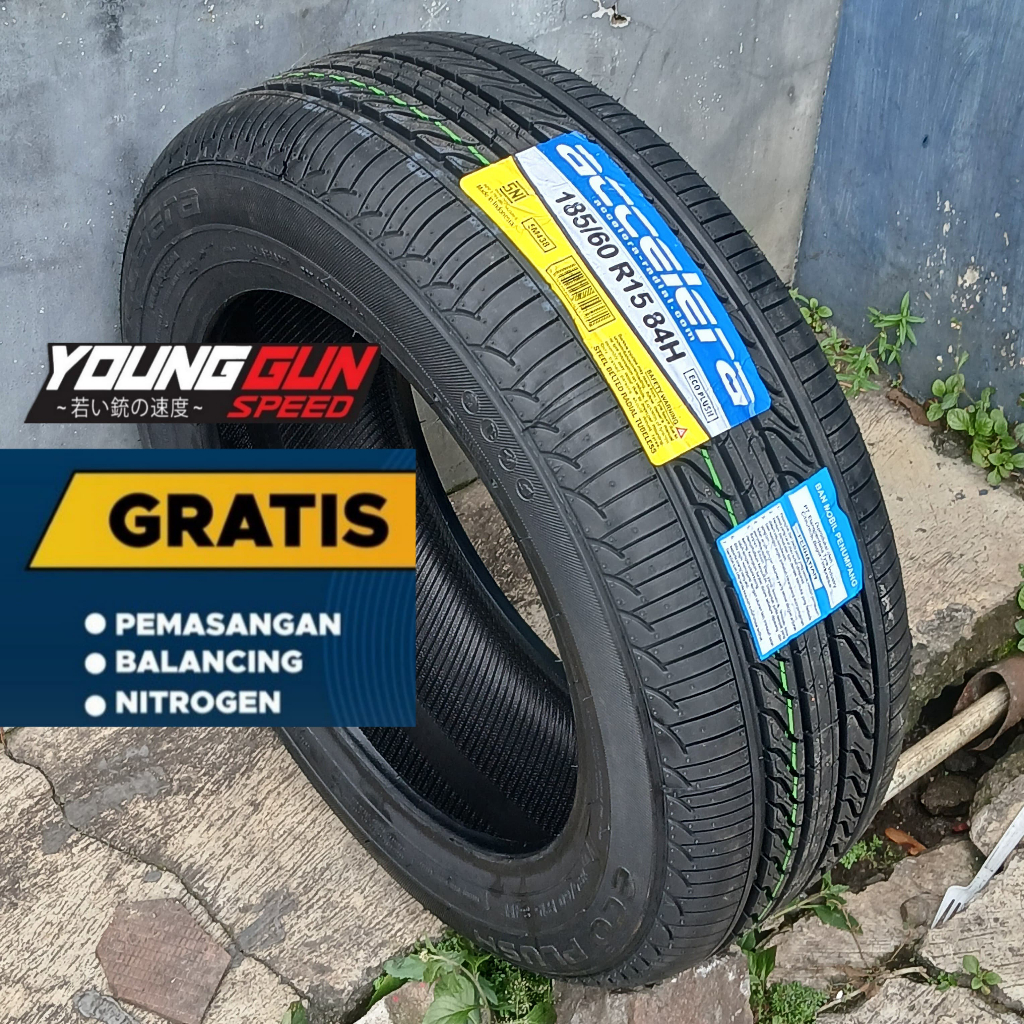 Ban Mobil Tubles Murah 185/60 R15 Accelera Ecoplush Ban Mobil Standar Yaris Bakpau
