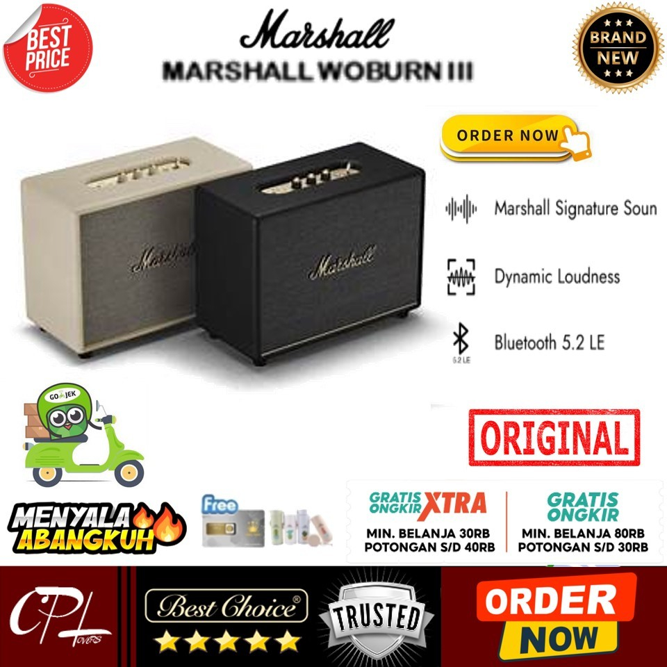 Marshall Woburn III Bluetooth Speaker - ORIGINAL
