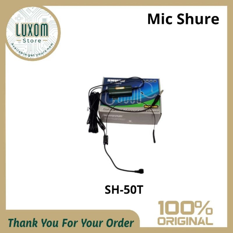 Mic Shure SH-50T/Mic Shure/Mic Bando/headset bando/mikrofon/audio