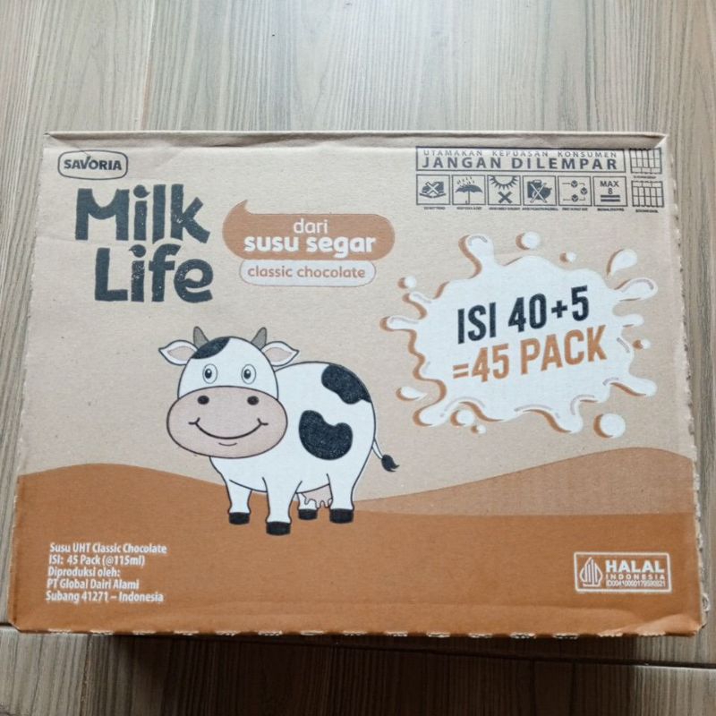

Susu UHT MilkLife 45pack rasa coklat 115ml