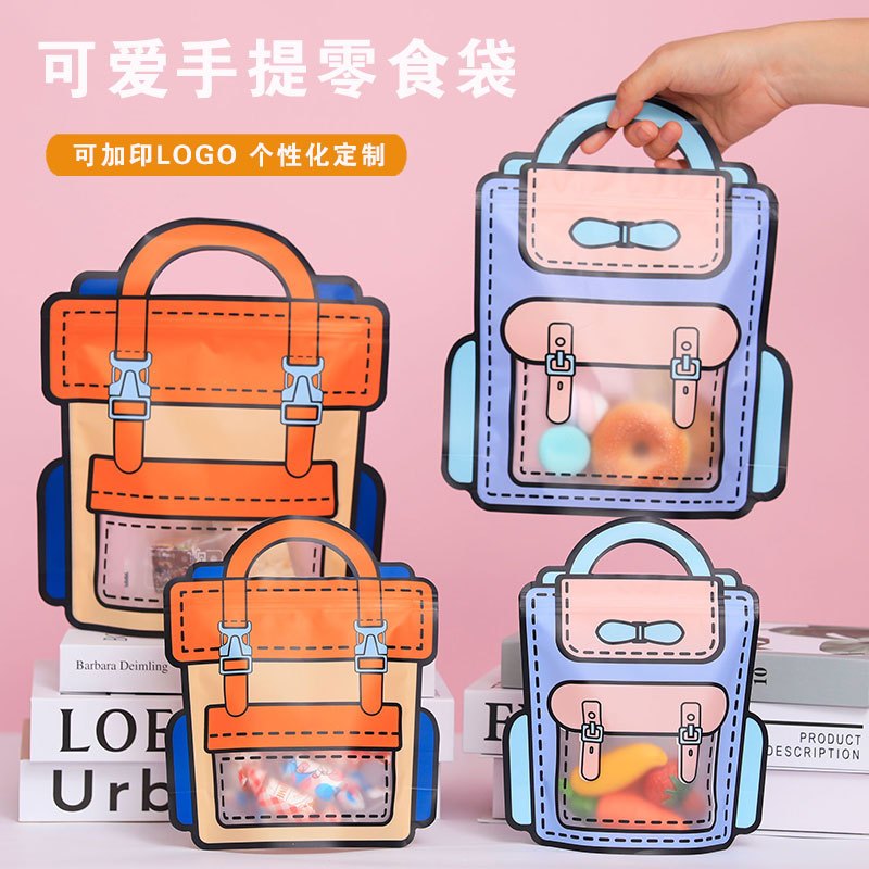 

Tas Plastik souvenir ziplock goodie bag model tas lucu hampers bingkisan kado snack hadiah ulang tahun Ziplock