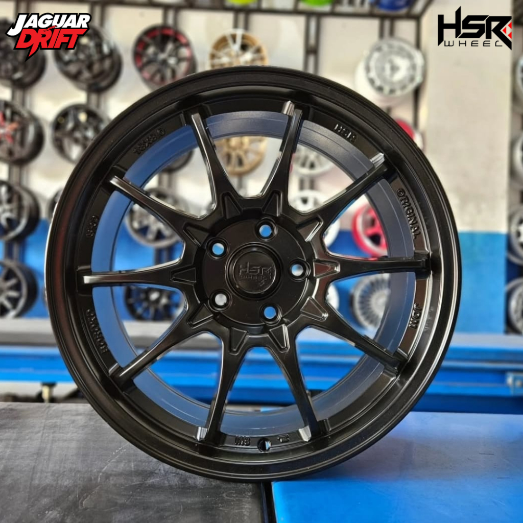 Velg Racing New Hrv R18 Inch Pelek Hsr Boroko Srd Ring 18 Lebar 8 Rata Pnp Xpander, Cloud Ev Warna H