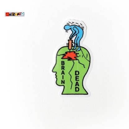 

sticker Brain Dead head vol 3 logo diecut stiker streetwear