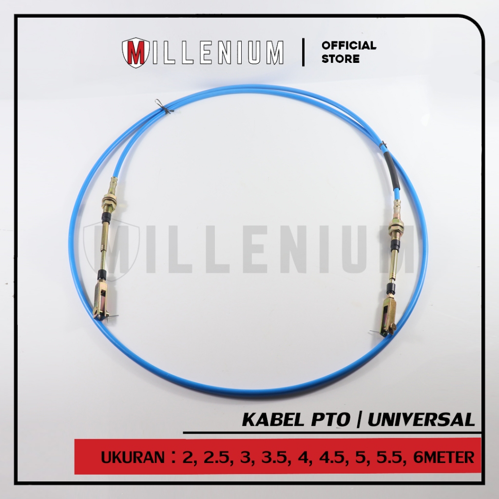 RB Kabel PTO Mobil Truk Dump Truck Control Cable Sling Angkat Bak Biru 2M 2.5M 3M 3.5M 4M 4.5M 5M