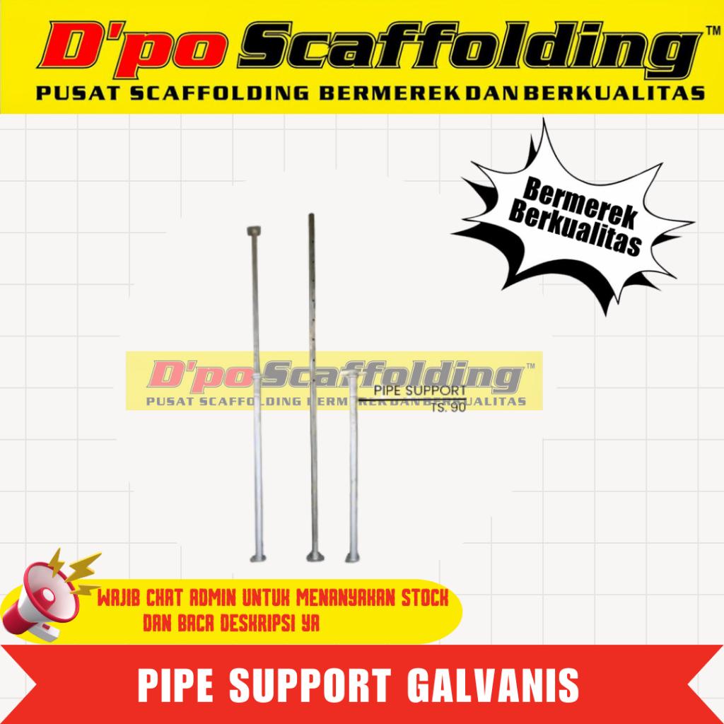 PIPE SUPPORT GALVANIS SCAFFOLDING