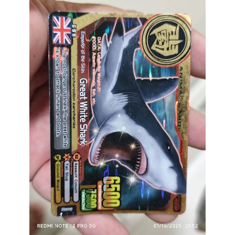 ANIMAL KAISER (ORI)GREAT WHITE SHARK (GOLD CARD)
