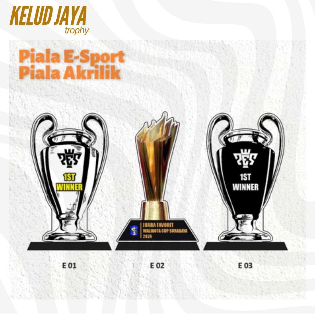 Piala PES PIALA GAME Piala Gaming Piala PS Akrilik Custom