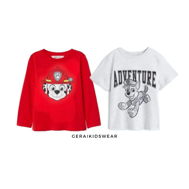 Kaos Anak Laki Laki HM Edisi PawPatrol 3-14 Tahun