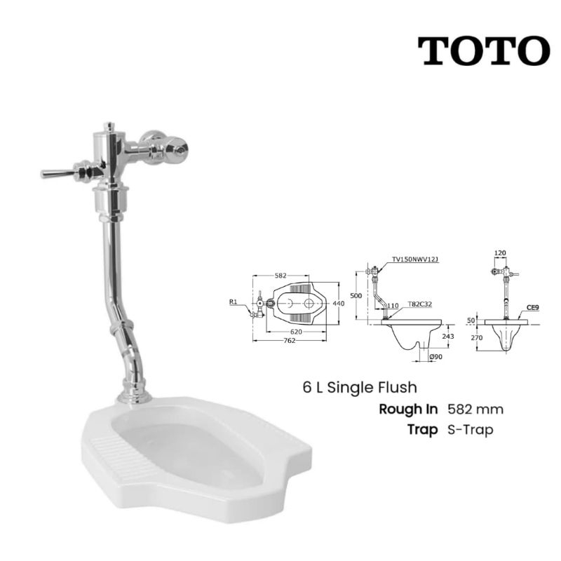 Closet TOTO Type CE9 | Toilet TOTO Jongkok
