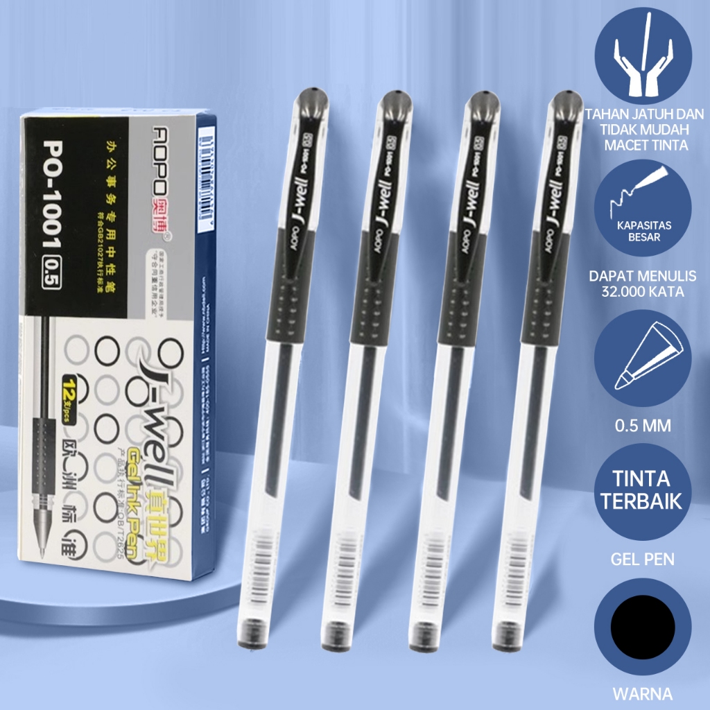 

【COD】pulpen gel 0.5 mm / stationery / isi pulpen gel 0.5 mm / pulpen faster / 6PCS