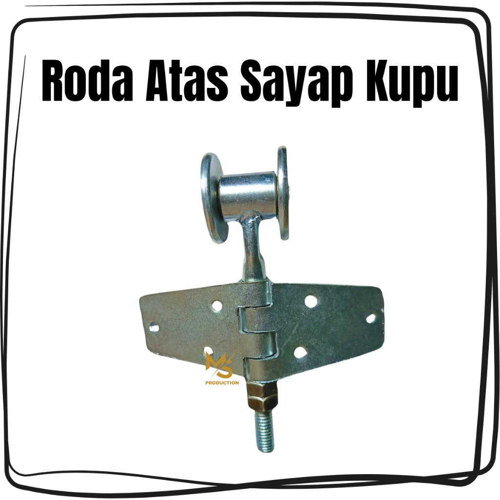 Roda Atas Sayap Kupu Handerson Pintu Garasi Kayu dan Besi Henderson