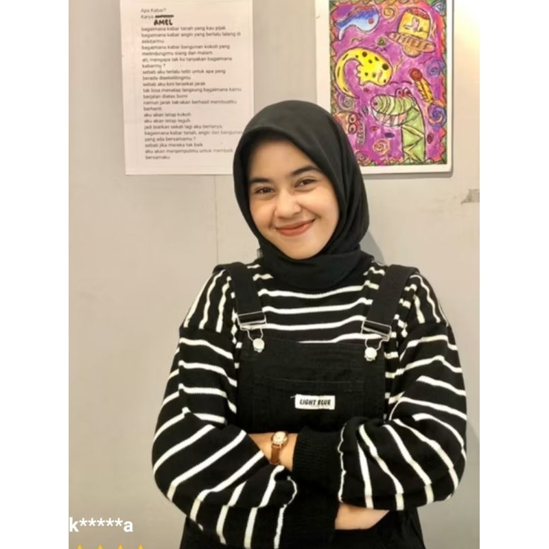 TITI STRIP SWEATER RAJUT KNIT TOPS