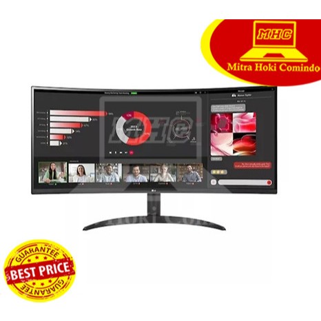 LED MONITOR LG 34 INCH 34WR50QK (34"/QHD/100Hz/5ms/CURVE ULTRAWIDE)
