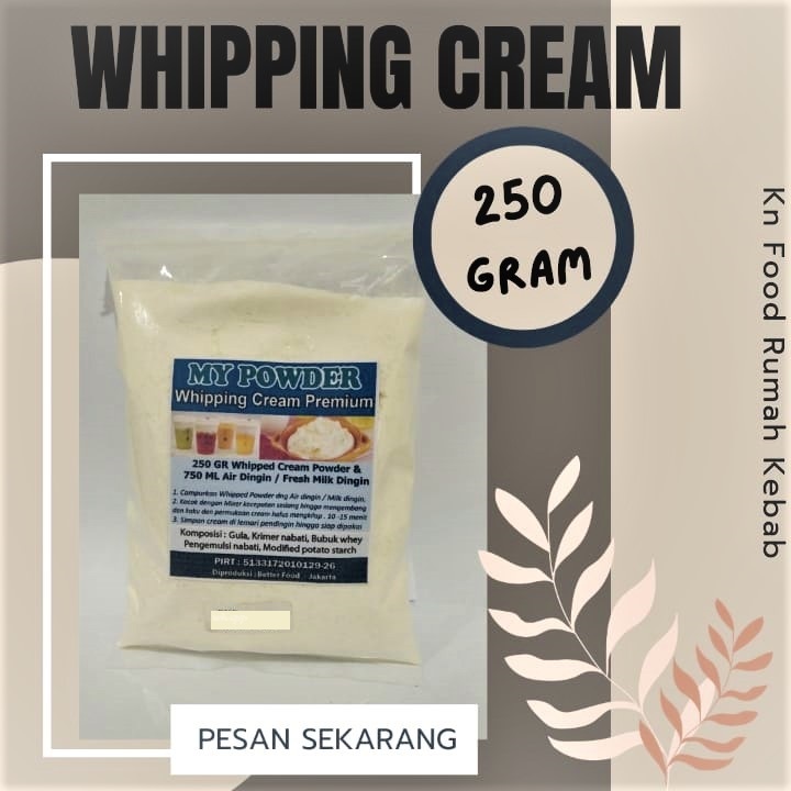 

Bubuk Whipping Cream 250 Instan -Whipping Cream / Whipped Cream