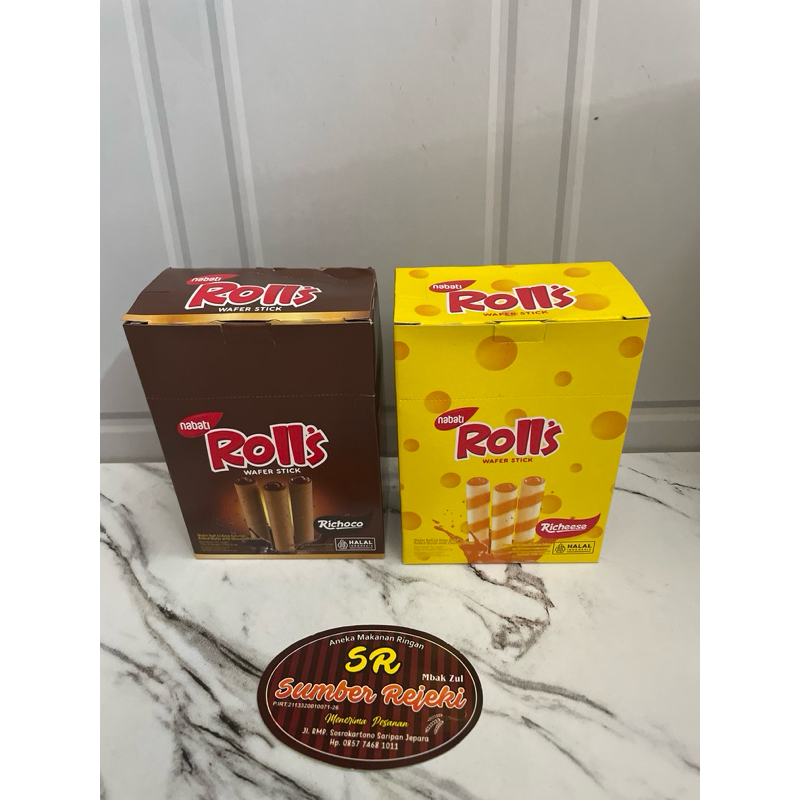 

NABATI ROLLS WAFER STICK ISI 20 BUNGKUS