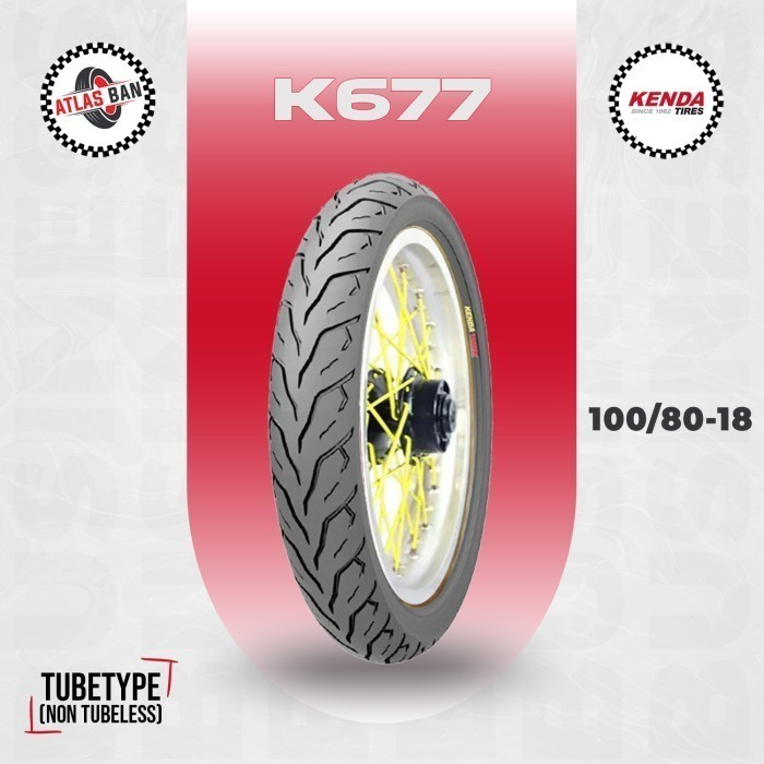 Ban Motor KENDA K677 100/80 Ring 18 Tubeless