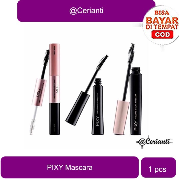 PIXY Waterproof Mascara Black | formula tahan air dan tidak mudah luntur_Cerianti