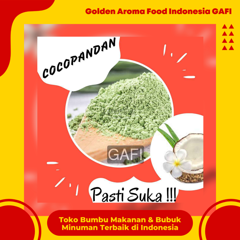 

Bumbu Tabur Manis Cocopandan 1 Kg Jual Bubuk Tabur Rasa Cocopandan Murah Enak Halal Golden Aroma