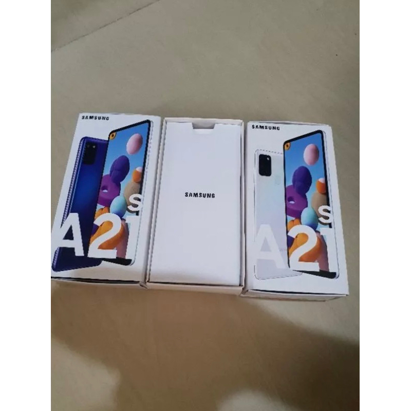 

dus box Samsung A21S ready semua warna free request sticker
