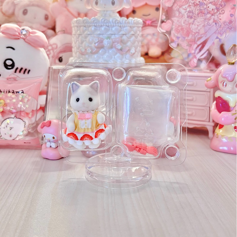 [ POPI READY ] Sylvanian Families Costume Baby Blind Bags Latte Cat cake Party Strawberry Shortcake 