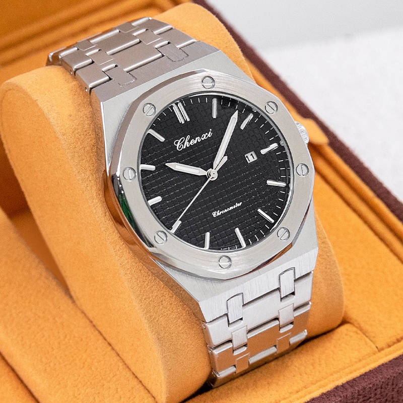 Jam Tangan Pria Anti Air CHENXI 0048B otomatis tahan air Analog rantai Arloji automatic Pria Terbaru