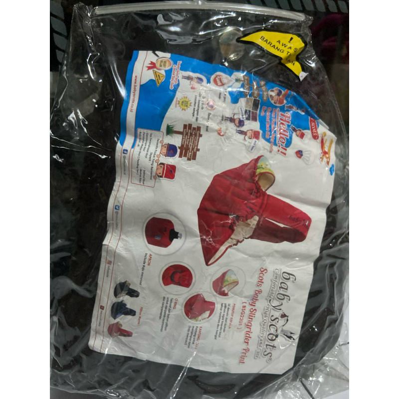 Preloved baby scots slingrider (gendongan samping)