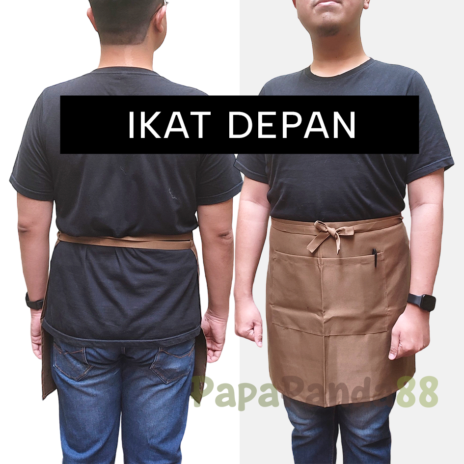 Apron Waiters Celemek Setengah Badan Apron Half Celemek Pendek