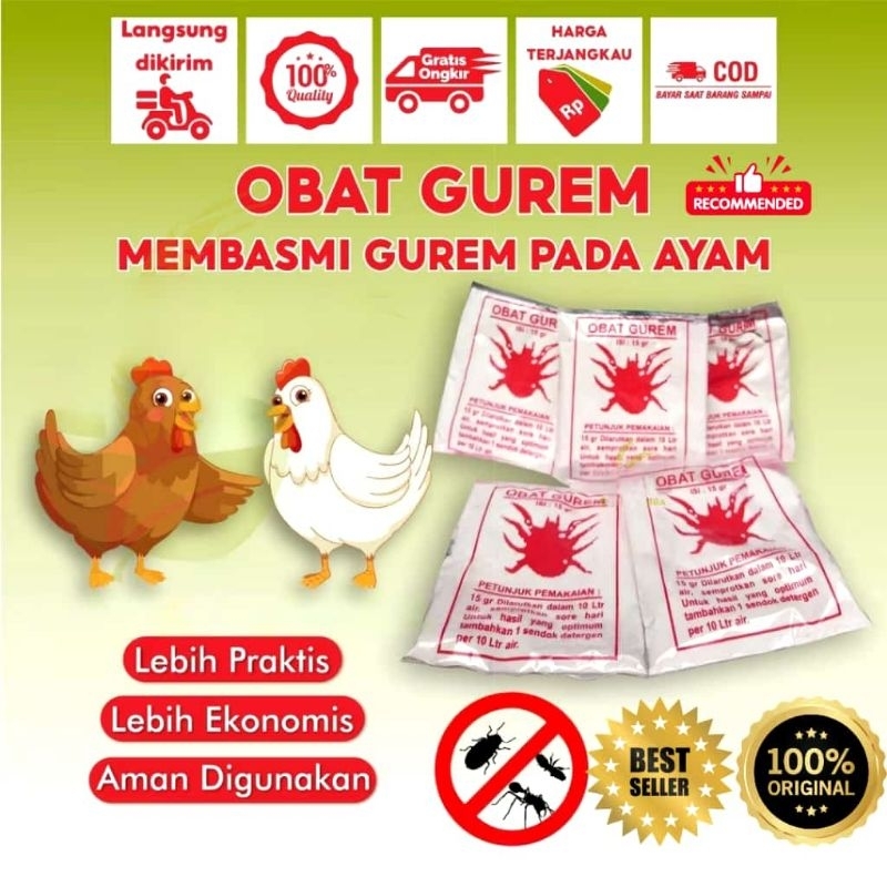 OBAT GUREM / KUTU AYAM / KUTU HEWAN