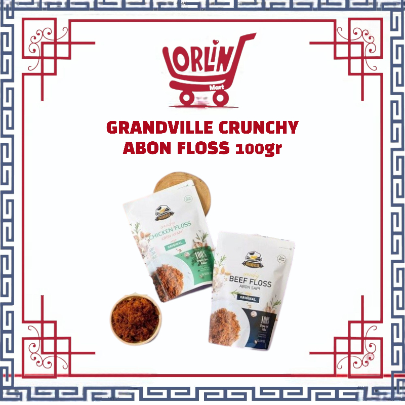 

GRANDVILLE CRUNCHY ABON FLOSS 100gr / ABON SAPI / ABON AYAM / GRANDVILLE