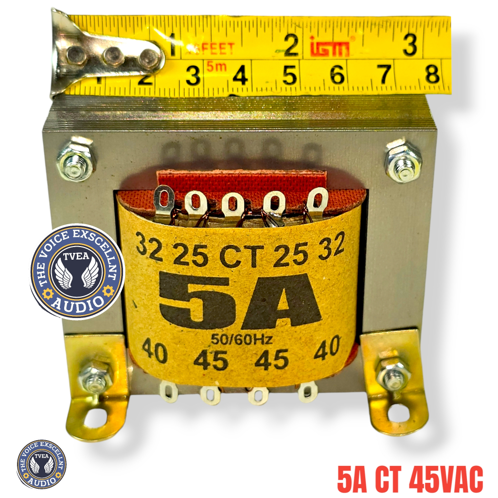 Trafo 5A CT 45 volt tembaga murni