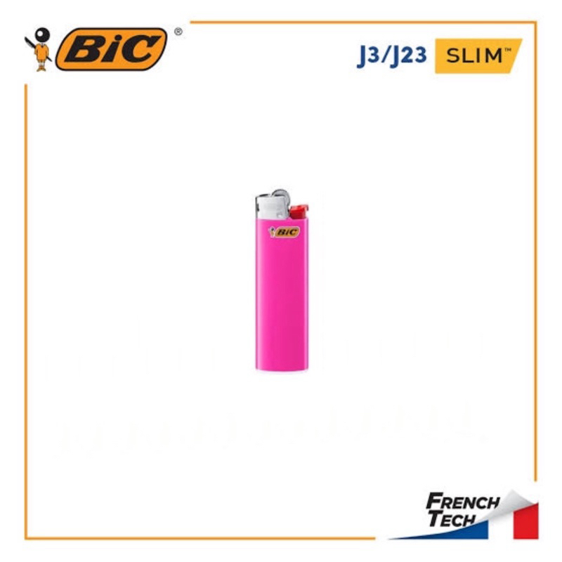 Korek Api BIC Gas Lighter J3 Slim - Pink