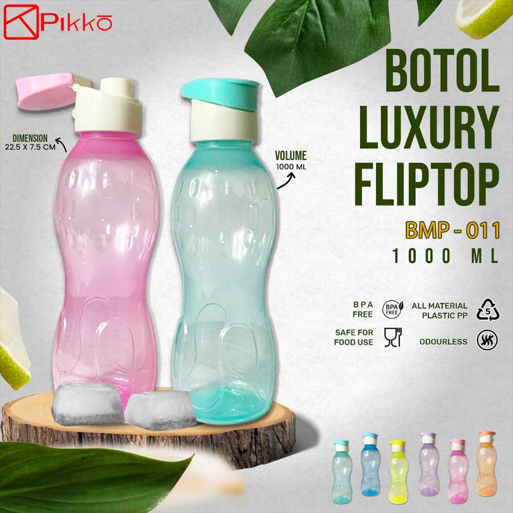 Pikkot Botol Luxury Fliptop BMP-011 Minuman 1000 ML