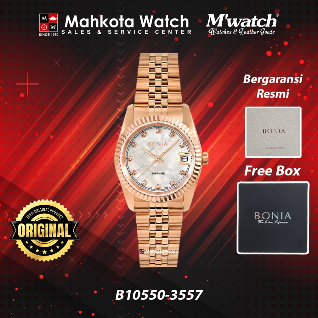 JAM TANGAN BONIA WANITA B10550-3557 ORIGINAL