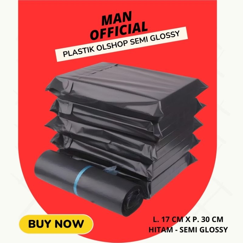 

PLASTIK POLYMAILER/PLASTIK OLSHOP/PLASTIK KADO HITAM SEMI GLOSSY