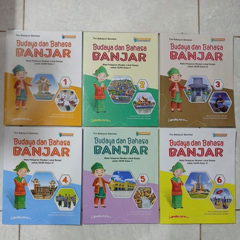 Kelas 1, 2, 3, 4, 5 & 6 SD/MI Mulok Muatan Lokal Budaya dan Bahasa Banjar Kurikulum Merdeka Penerbit