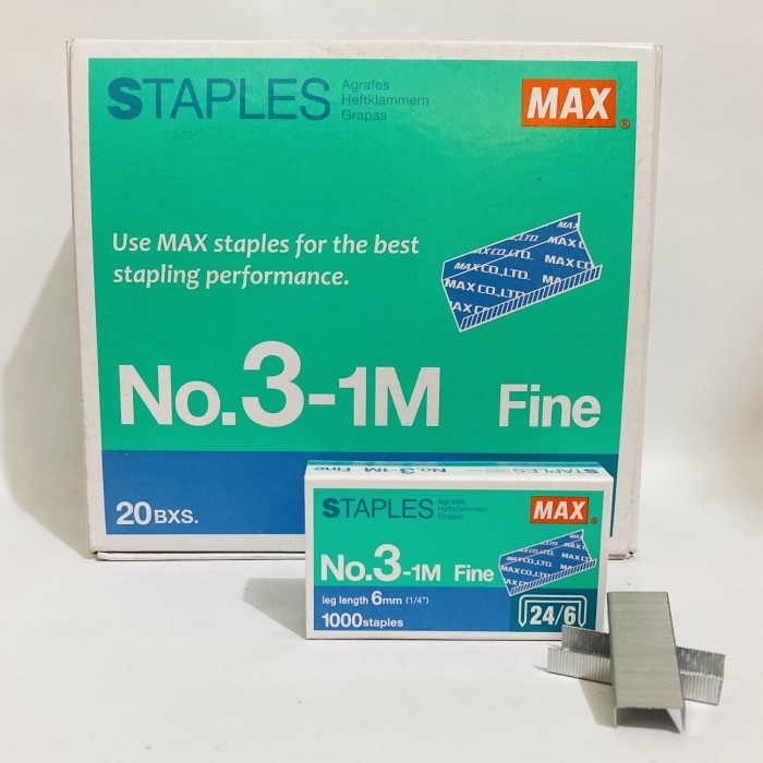 

MAX STAPLES NO. 3-1 M ORIGINAL