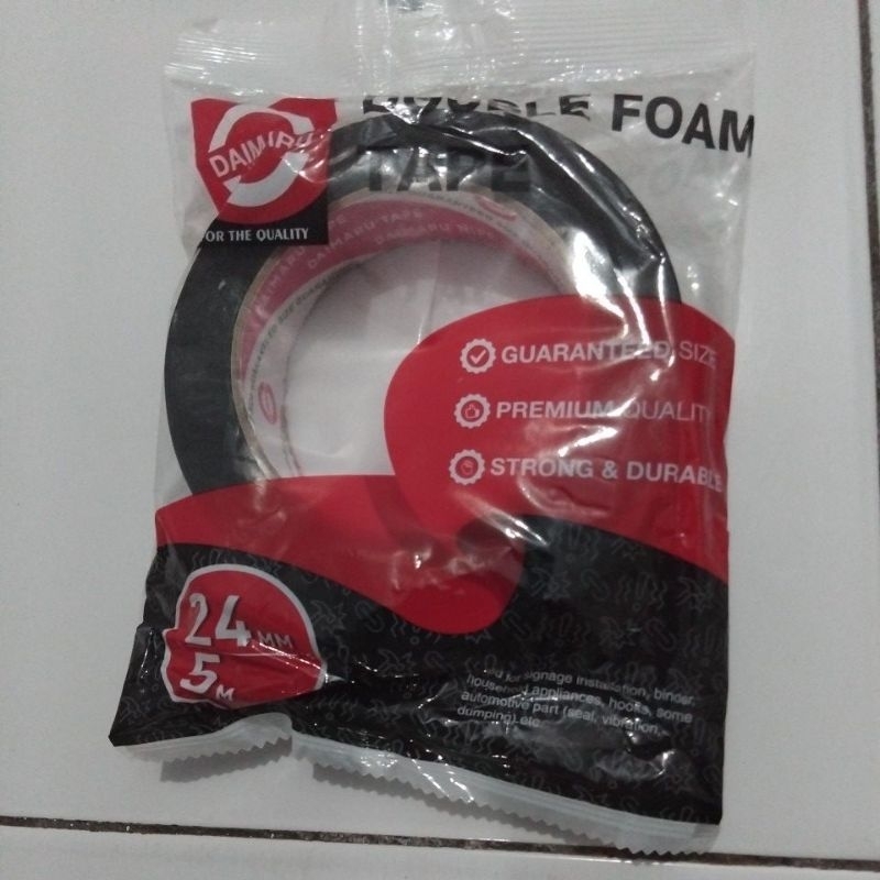 

DOUBLE TAPE / DOUBLE TAPE BUSA / DOUBLE FOAM TAPE UKURAN 24MM MERK DAIMARU