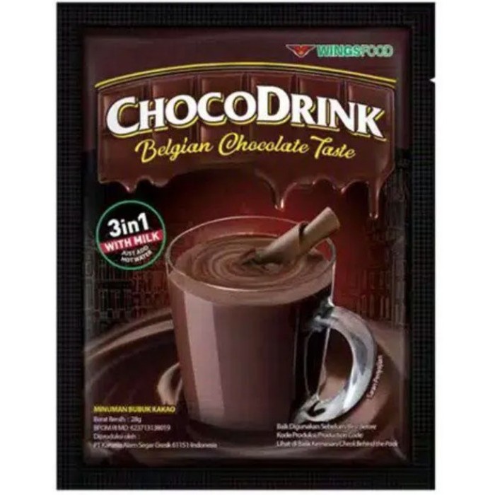 

Chocodrink Belgian Chocolate Taste 3 In 1 With Milk 28 Gr