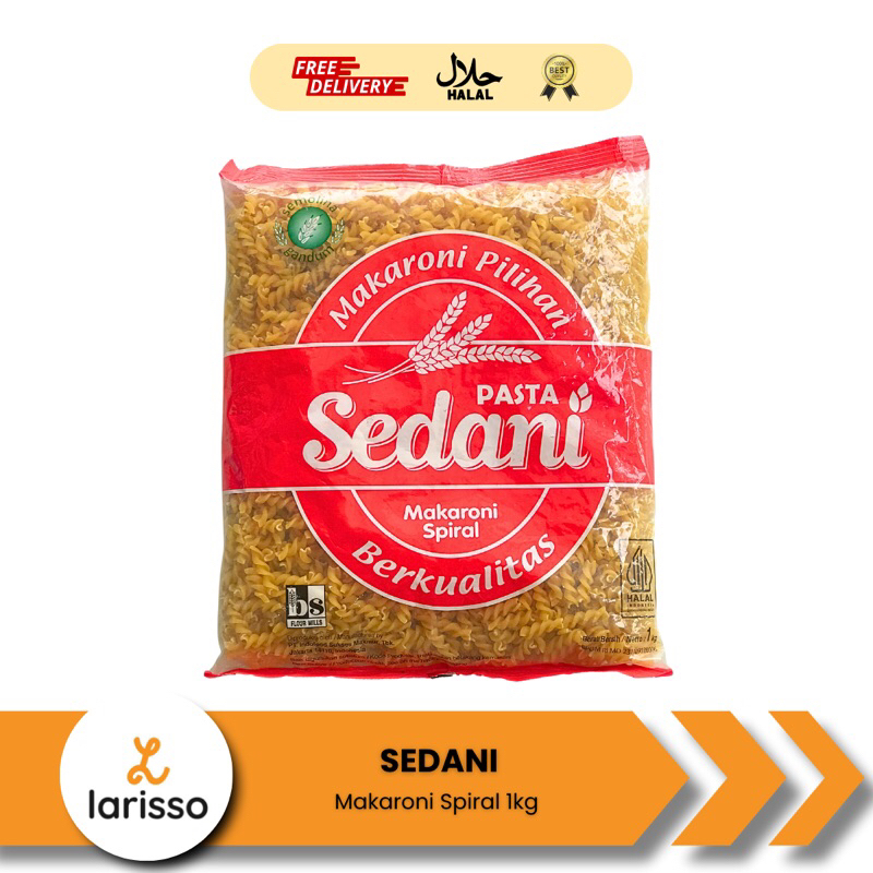 

Sedani Makaroni Spiral 1Kg - Pasta Macaroni Bentuk Spiral